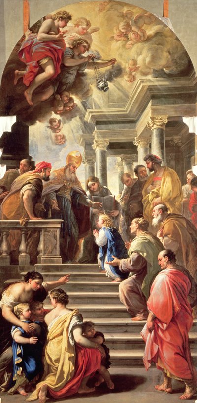 The Presentation of the Virgin at the Temple by Luca Giordano